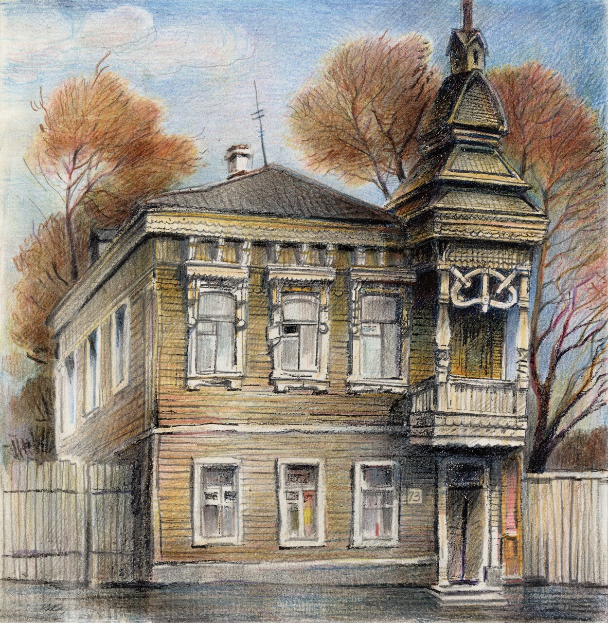 Дом с рогаликом Арцыбушевская 73